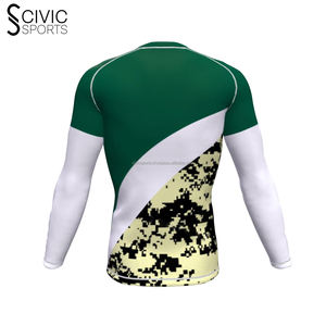 Vêtements de protection solaire Chemise de compression Rash Guard Sublimé Manches longues Custom Rash Guard - Product Image 6