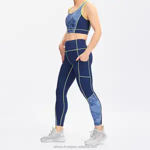 Hot Selling 2024 Golden Supplier Yoga Workout Apparel Activewear Set Blank Sport Sublimation Print Fitness & Yoga Wear