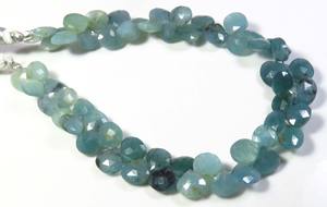 Cuentas Facetadas de Granidierita Natural de 7-8 mm, Forma de Corazón Verde, para Joyería, Hilo de 8 Pulgadas - Product Image 2