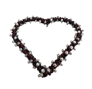 Diseño moderno hierro/Cuentas colgante corazón tamaño estándar niquelado pared colgante estrella para decoración de Navidad hecho a mano - Product Image 3