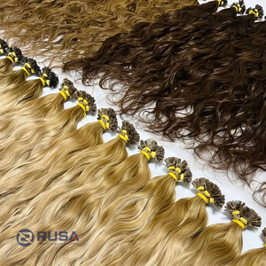 Extensiones de Cabello Virgen Vietnamita Rusa al por Mayor con Punta Plana, Súper Doble Trama, Personalizadas, con Punta en I, Tejido Doble a Máquina, de 10 a 34 Pulgadas - Product Image 1