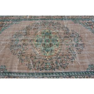 พรมตุรกี ขนาด 6.4x9.1 ฟุต ลายต้นไม้สีน้ำตาล ทำจากขนสัตว์ - Product Image 5