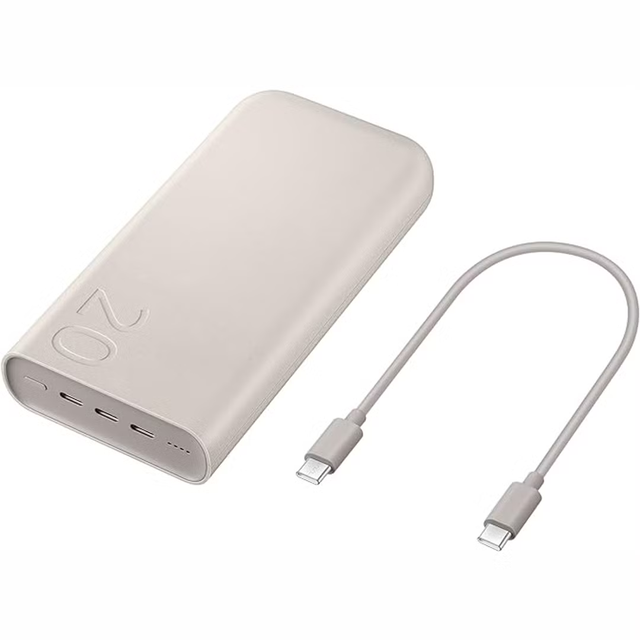 For Samsung High-Capacity 20,000mAh Magnetic Battery Pack (P4520) Li-Polymer High-Tech Logo Function Plastic Material Japan
