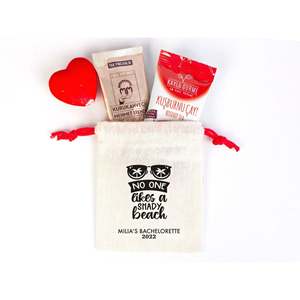 Bolsas Personalizables para Despedida de Soltera, Bolsas de Kit de Supervivencia para la Resaca con Diseño de Nombre, Hechas de Algodón Cómodo - Product Image 3