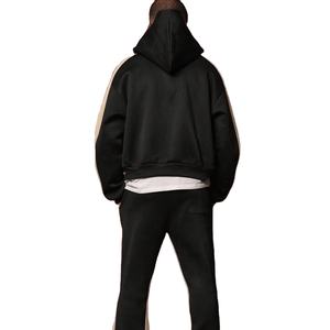 Novedad, Conjunto Deportivo para Hombre con Lavado Ácido, Sudadera con Capucha Cuadrada, 100% Algodón Felpa, Estilo Único, Liso, Hecho en Pakistán - Product Image 2