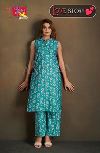 Moulin de Vetican imprimé en feuille d'aluminium avec ceinture, haut avec bas, vêtements indiens et pakistanais du fabricant Maruti Fashion - Product Image 3