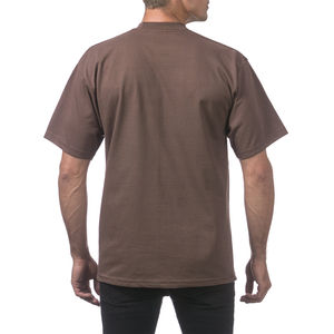 100% algodón, camiseta para hombre, ajuste holgado, estampado liso teñido de talla grande para hombre, camiseta de manga corta con cuello redondo para deportes informales al aire libre - Product Image 2