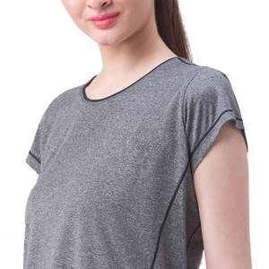 2025 camisetas transpirables de algodón y poliéster con estampado ecológico personalizado para mujer, camisetas de manga corta de talla grande más vendidas para mujer - Product Image 5