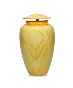 Urna de cremación con acabado de grano de madera de roble | Urna conmemorativa para adultos de cenizas humanas, entierro, urnas de cremación funeraria grandes | 200 pulgadas cúbicas - Product Image 1