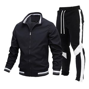 Men's High Quality Custom Logo <b>Track</b> <b>Suit</b> with Breathable Polyester Fabric Lightweight Solid Pattern for Winter-Low MOQ - Product Image 1