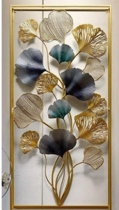 Modern Rustic Metal Wall Art Elegant Analog Hanging Wall Clock Quartz for Home Living Room Bedroom <b>Garden</b> Office Wedding - Product Image 2