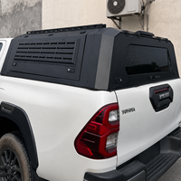 Capot en aluminium pour benne de pick-up avec fenêtres coulissantes et poignées de verrouillage sécurisées