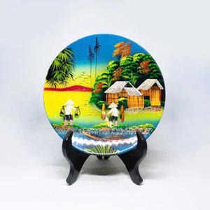 แผ่นแลคเกอร์วงกลมทาสีสำหรับตกแต่งห้องแผ่นตกแต่งทำด้วยมือเป็นทางเลือกที่ดี - Product Image 2