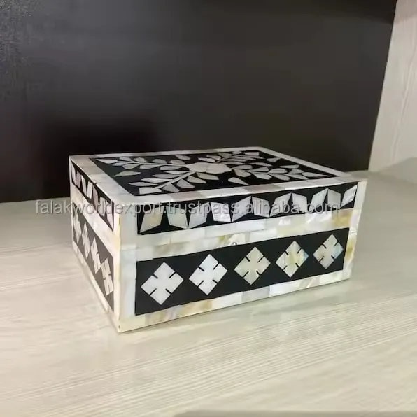 Alta qualità con madreperla e scatola di legno top design ed elegante scatola uso per le donne portagioie da esportazione mondo Falak