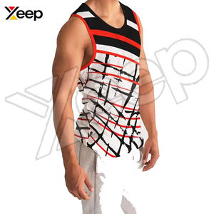 ออกแบบเสื้อกล้ามออกกำลังกายผู้ชายของคุณเอง ปี 2026 ราคาดีที่สุด ผ้าฝ้าย 100% แห้งเร็ว ระบายอากาศได้ดี สีและขนาดตามสั่ง - Product Image 3