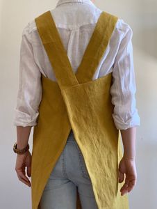 ชุดยูนิฟอร์มสไตล์คามาโดะผ้ากันเปื้อนญี่ปุ่นสำหรับเชฟยูนิฟอร์มแบบ Unisexlinen สำหรับผู้หญิงสไตล์เกาหลี - Product Image 3