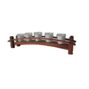 Decorative Wooden <b>Candle</b> <b>Bridge</b> Holder <b>Candle</b> Stand Amazing for Wedding Christmas Table Decor Tabletop Romantic Evening <b>Candle</b> - Product Image 1