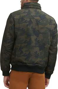 แจ็คเก็ตบอมเบอร์สไตล์ไฮสตรีทแบบกันลมสำหรับฤดูหนาว  บุผ้าควิลท์  ติดซิปด้านหน้า  สำหรับผู้ชายและผู้หญิง  สามารถปรับแต่งได้ - Product Image 3