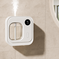 Humidificateur d'air intelligent rechargeable de 50 ml avec minuterie, diffuseur d'huiles essentielles mural à 5 vitesses, pulvérisation à 360°, mini diffuseur d'arômes