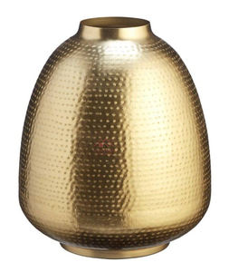 Vase en métal aluminium finition argent brut, décoration de table, support à fleurs en métal fait à la main, vase de table - Product Image 5