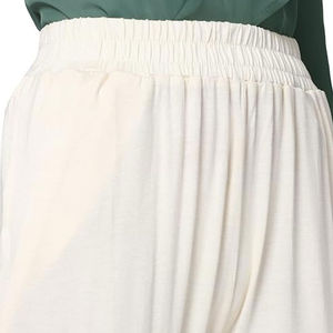 Pantalons pour femmes en toile de polyester/coton de haute qualité, légers, à taille élastique et à devant plat, pour l'hiver, vente en gros, personnalisables - Product Image 5