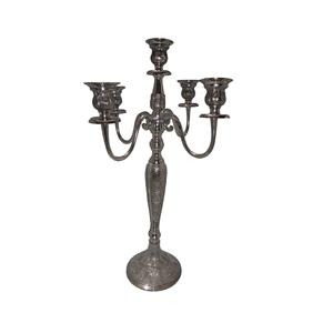 Hotel and Table Accessories Famous Candelabra Home Decorative <b>Black</b> Antique Finishing <b>Candle</b> Stand <b>Candle</b> <b>Pillar</b> Decoration - Product Image 4