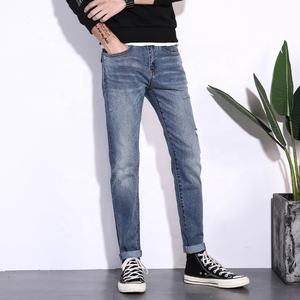 บริการ ODM ดีไซน์ล่าสุด กางเกงยีนส์เดนิมทรงวินเทจสำหรับผู้ชาย เอวสูง ระบายอากาศได้ดี สีวินเทจ ผ้าฝ้าย 100% คุณภาพพรีเมียม - Product Image 3