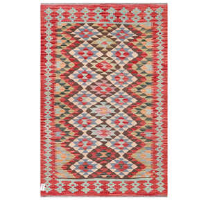 พรมกิลิม ไมมาณา อัฟกานิสถาน ขนาด 179 x 121 ซม. พรมปูพื้นและชุดพรม - Product Image 1