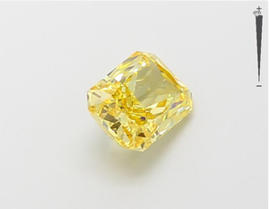 Aniva Jewels IGI Certified Lab Grown Loose Diamonds VS VVS Rectangular Cut in Fancy Yellow Color Certificat inclus - Product Image 4