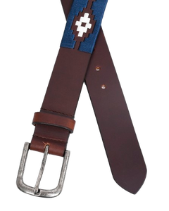 Ceinture polo en cuir de vache véritable tressée à la main en alliage et dentelle pour boucle à prix raisonnable pour la vente - Product Image 3