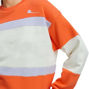 เสื้อสเวตเตอร์คอกลมปักสีบล็อกผ้าคอตตอนผ้าคอตตอนสำหรับฤดูหนาว - Product Image 4