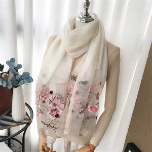 Custom Embroidery <b>Scarf</b> Fabric with White Labeling Service, High-Quality Bulk Supply, and Low MOQ to Elevate Your Brand - Product Image 6