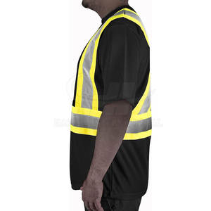 Working T Shirts Men High Visibility <b>Reflective</b> Polyester CE Certified Lightweight <b>Safety</b> <b>Clothing</b> for Construction Road Factory - Product Image 4