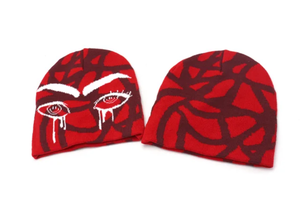 Wholesale 100% Acrylic Jacquard Knitted <b>Beanie</b> <b>Hat</b> Custom Winter <b>Wool</b> Toques with Hand Embroidery Contrast Color Travel <b>Beanie</b> - Product Image 2