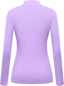 Camiseta interior de manga larga para mujer MAXOUT SPORTS, material de alta calidad de spandex/algodón/poliéster, ropa de hospital transpirable - Product Image 2