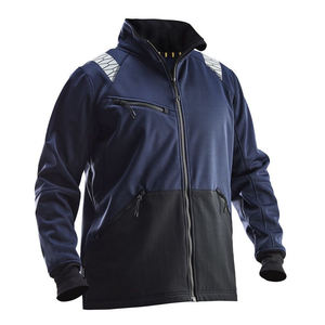 แจ็กเก็ตซอฟต์เชลล์สองโทนของผู้ชาย OEM เสื้อแจ็กเก็ตซอฟต์เชลล์กันน้ำกันลมดีไซน์แบบกำหนดเอง - Product Image 3