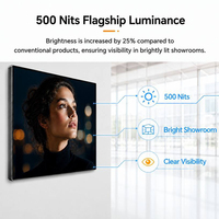 22 İnç Kare LCD Ekranlı Fotoğraf Çerçevesi 500 Nits RK3568 Android Board WiFi Dijital Ekran, Kayıt Ofisi Hafızası için