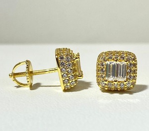 Iced Out Moissanite ต่างหูเพชรเครื่องประดับฮิปฮอปเครื่องประดับที่กําหนดเองต่างหูสวยงามที่ดีเยี่ยมตัดของขวัญสําหรับผู้ชายและผู้หญิง - Product Image 3