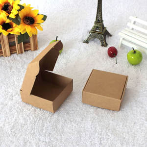 Noir Blanc Kraft Papier Cadeau Emballage Boîte Carton Boîte En Carton Savon Bijoux Bonbons Paquet Emballage Papier Boîte Petite - Product Image 3