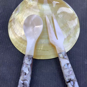Wholesale Handcrafted Mother of Pearl Caviar Spoons Exquisite Natural Crafts for Ice Cream Yogurt Coffee <b>Cupping</b> - Product Image 1