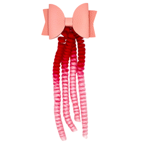 Extension per Capelli Sintetici per Bambini Stile Coily Clips Rosa Effetto Zucchero Filato Popolari - Product Image 1