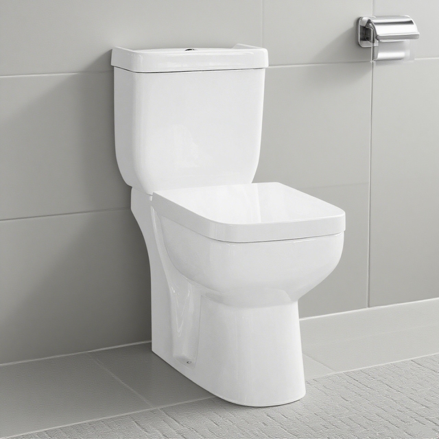 Argentina Sanitarios Inodoro Hot Selling 250mm Two Piece Modern Toilet Dual-Flush Ceramic for Hotels Washrooms Cheap Price