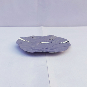 Frutero con acabado brillante plateado hecho a mano en aluminio de alta calidad para hotel y restaurante en casa a precio mayorista - Product Image 2