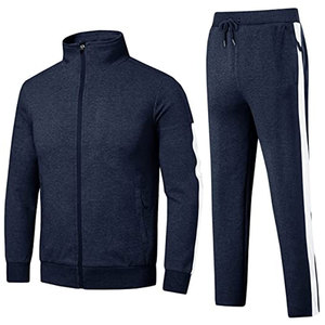 Venta al por mayor sudaderas con capucha personalizadas Casual chándal liso Jogging cálido suave sudor trajes Fitness bordado algodón chándales conjuntos para hombres - Product Image 6