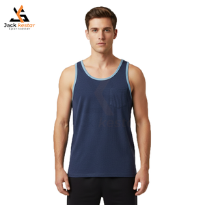 Débardeurs décontractés pour hommes à séchage rapide, 100% coton, couleur et logo personnalisés, qualité supérieure, prix - Product Image 1