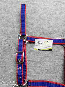 Cheval équestre sur mesure réglable anglais Nylon licou 2 mètres ensemble de plomb solide Fine qualité matériel personnaliser marque - Product Image 5