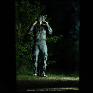 Ensemble de survêtement unisexe à jambes évasées de haute qualité, avec logo brodé personnalisé, pour l'hiver, 2 pièces, effet délavé, 100% coton - Product Image 6