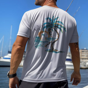 Fabrication en usine, t-shirt pour homme à manches courtes, design personnalisé, 100% coton tricoté, impression numérique en gros, séchage rapide, respirant - Product Image 3