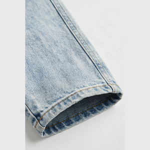 Pantalons en denim de qualité supérieure, légers, à séchage rapide, multi-saisons, été, automne, printemps, taille mi-haute, vente en gros sur mesure pour hommes - Product Image 6