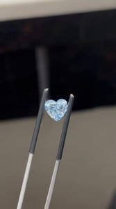 Diamante CVD Cultivado en Laboratorio, Corte Corazón, 1.42 Quilates, Color Azul Fantasía, Claridad VVS1, Piedra Suelta con Certificado IGI - Product Image 4